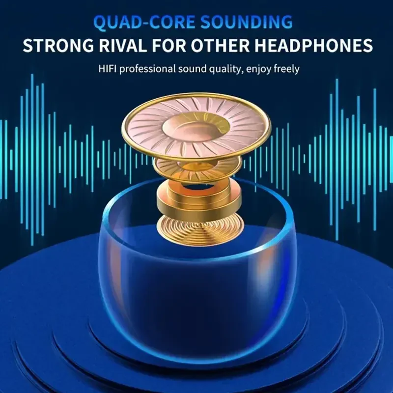 Wireless Bluetooth Cable Earbud M10 With Multifuncational Data Cable Set - Image 8
